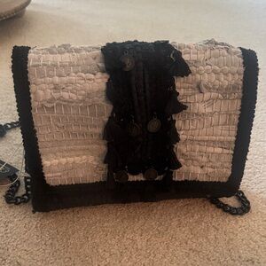 Chic Black and Gray Women's Clutch